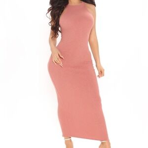 Fashion Nova Mauve Midi Dress